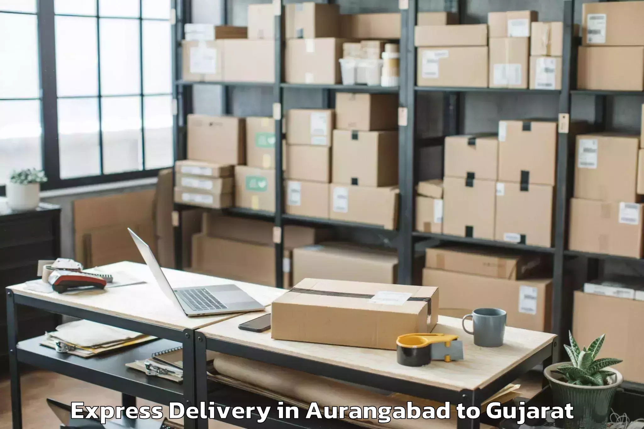 Quality Aurangabad to Dhuvaran Express Delivery